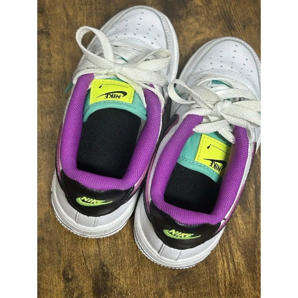 Nike AIR FORCE 1 LOW '07 LV8‎ GS Purple [DX3933-100] Size 11.5C Youth Toddler